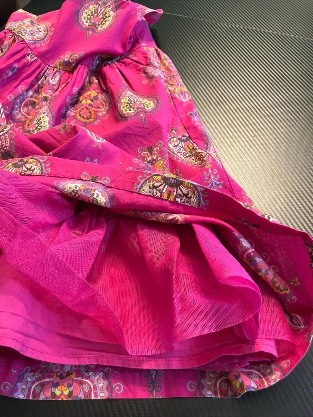 GAP Fuchsia Paisley-Print Sundress